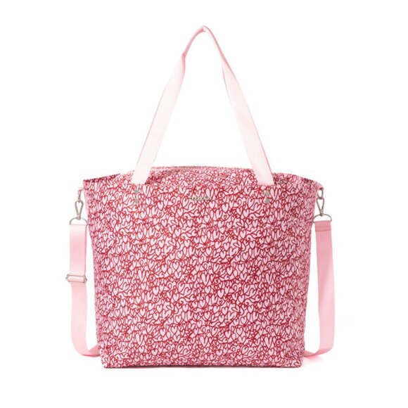 Large Carryall Tote - Heart Print - Picture 1 of 4